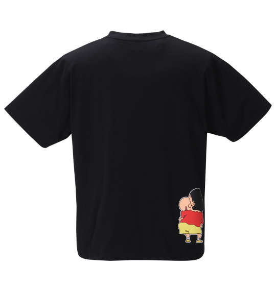 クレヨンしんちゃん プリント半袖Tシャツ ブラック