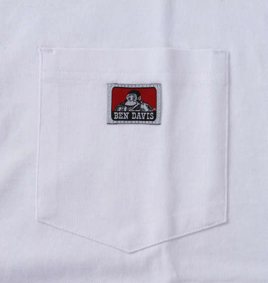 BEN DAVIS ポケット半袖Tシャツ ホワイト