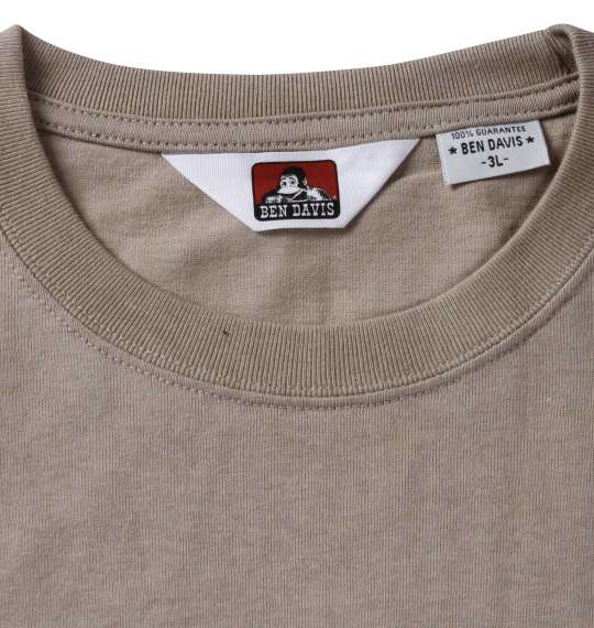BEN DAVIS ポケット半袖Tシャツ ベージュ