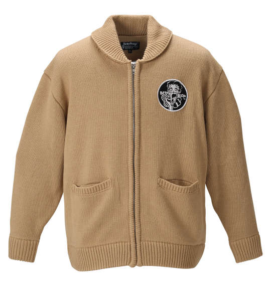 BETTY BOOP 3Gカウチンニットジャケット ベージュ