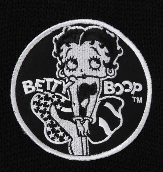 BETTY BOOP 3Gカウチンニットジャケット ブラック