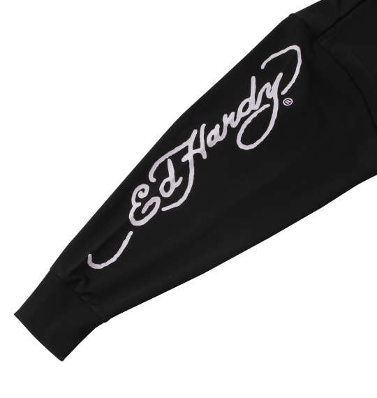 Ed Hardy 刺繍&プリントジャージセット ブラック
