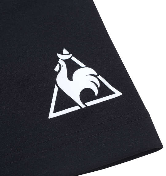 LE COQ SPORTIF ストレッチファイバー半袖Tシャツ ブラック