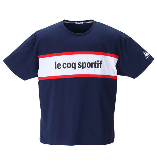 LE COQ SPORTIF ストレッチファイバー半袖Tシャツ ネイビー