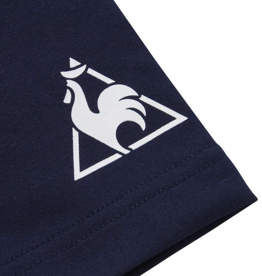 LE COQ SPORTIF ストレッチファイバー半袖Tシャツ ネイビー