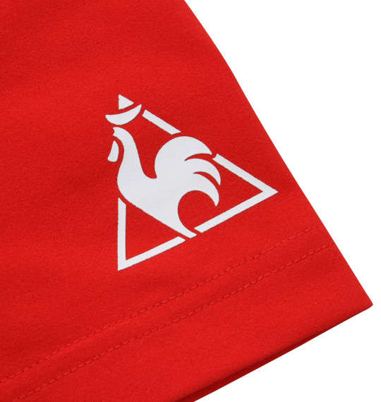 LE COQ SPORTIF ストレッチファイバー半袖Tシャツ レッド
