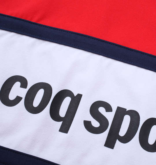 LE COQ SPORTIF ストレッチファイバー半袖Tシャツ レッド