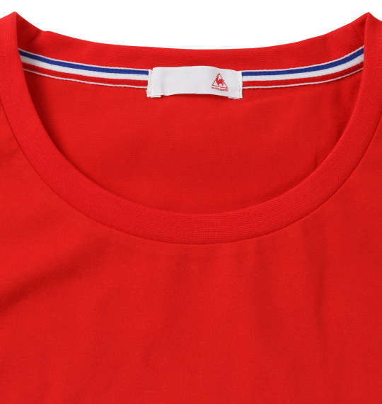 LE COQ SPORTIF ストレッチファイバー半袖Tシャツ レッド