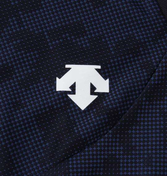 DESCENTE ジャガードグラフィック半袖Tシャツ ネイビー