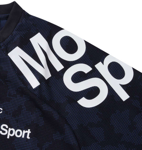 DESCENTE ジャガードグラフィック半袖Tシャツ ネイビー