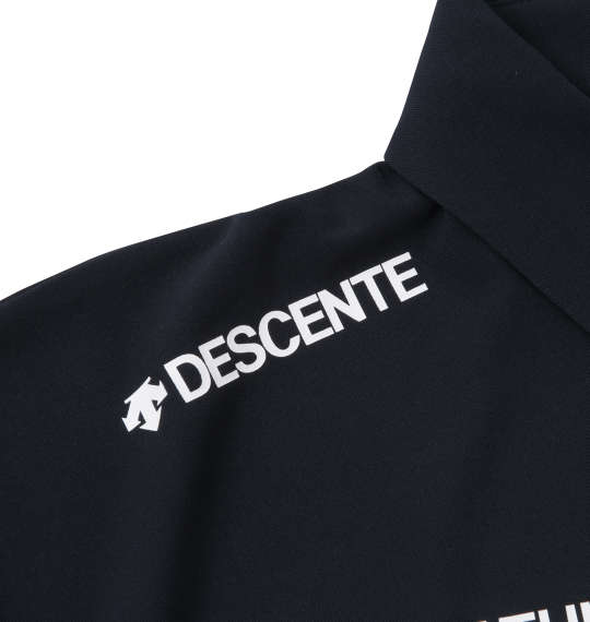 DESCENTE サンスクリーン半袖ポロシャツ ネイビー