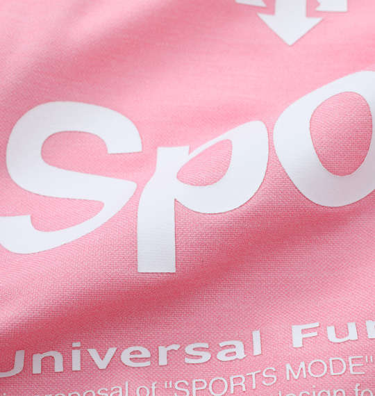DESCENTE サンスクリーン半袖ポロシャツ ピンク杢