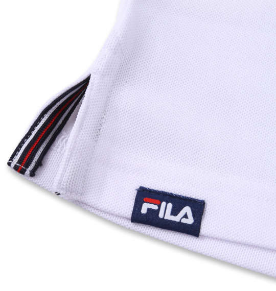FILA GOLF ハーフジップ半袖シャツ+インナーセット ホワイト×ネイビー