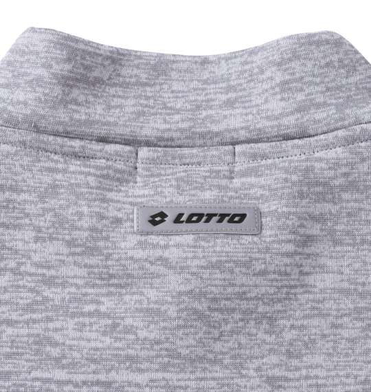 LOTTO ハーフジップ杢マイクロフリース グレー