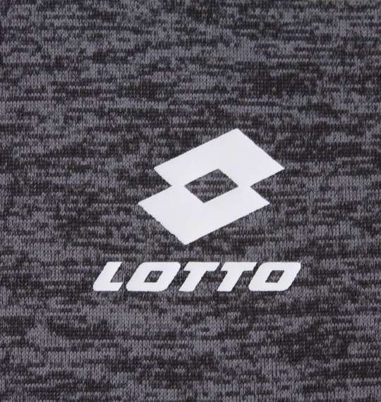 LOTTO ハーフジップ杢マイクロフリース チャコール