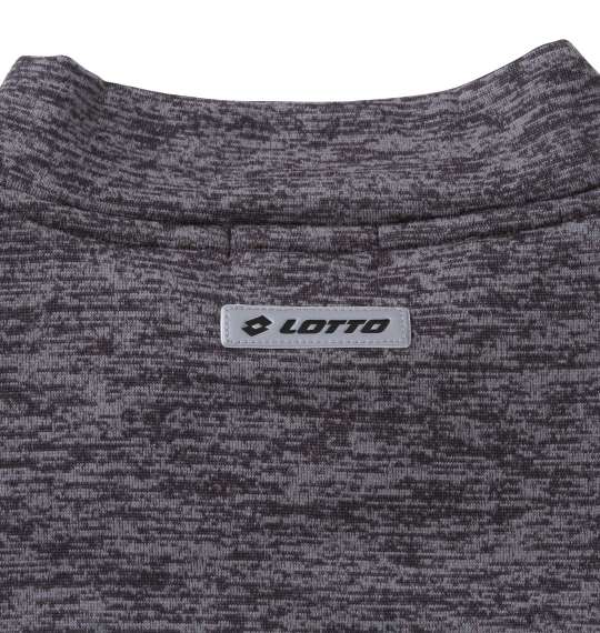 LOTTO ハーフジップ杢マイクロフリース チャコール