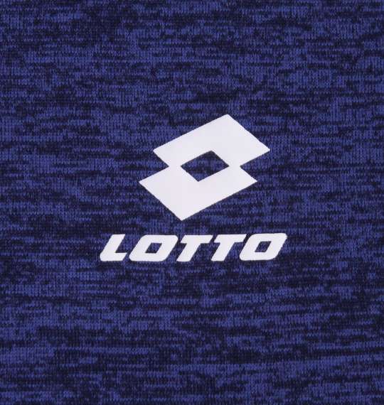 LOTTO ハーフジップ杢マイクロフリース ブルー