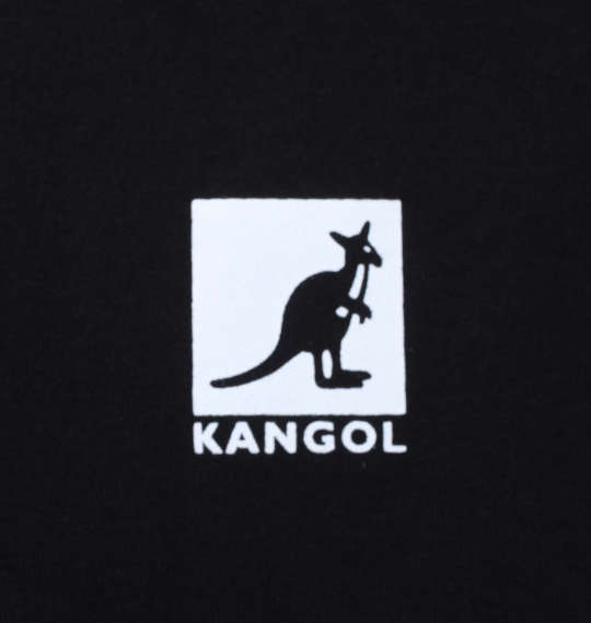 KANGOL ペイズリープリント半袖Tシャツ ブラック