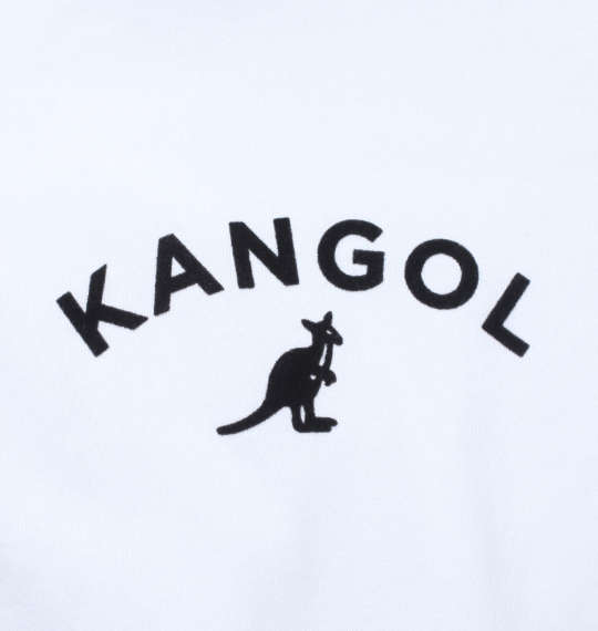 KANGOL フロッキープリント半袖Tパーカー オフホワイト