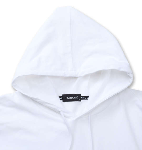 KANGOL フロッキープリント半袖Tパーカー オフホワイト