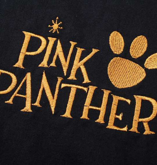 PINK PANTHER×FLAGSTAFF ピンクパンサー半袖Tシャツ ブラック