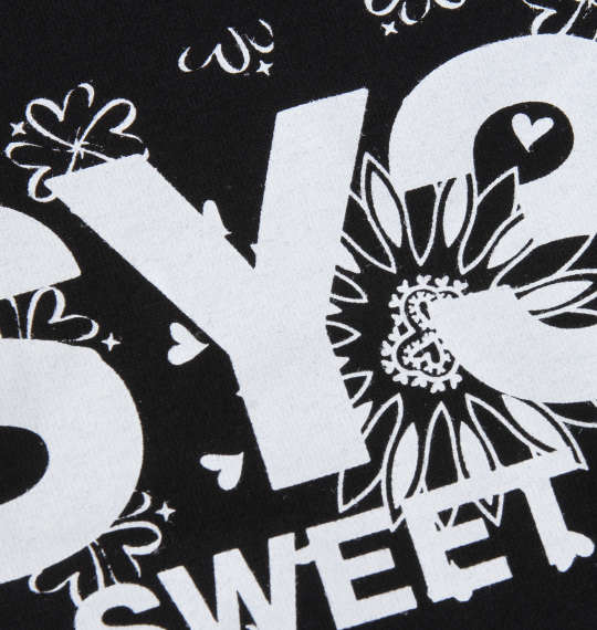 SY32 by SWEET YEARS ペイズリーボックスロゴ半袖Tシャツ ブラック
