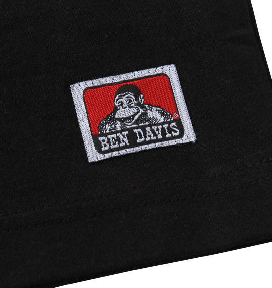 BEN DAVIS ミニゴリ刺繍半袖Tシャツ ブラック