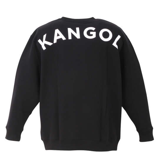 KANGOL 裏起毛クルートレーナー ブラック