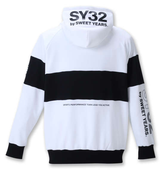 SY32 by SWEET YEARS エクスチェンジフルジップパーカー ホワイト