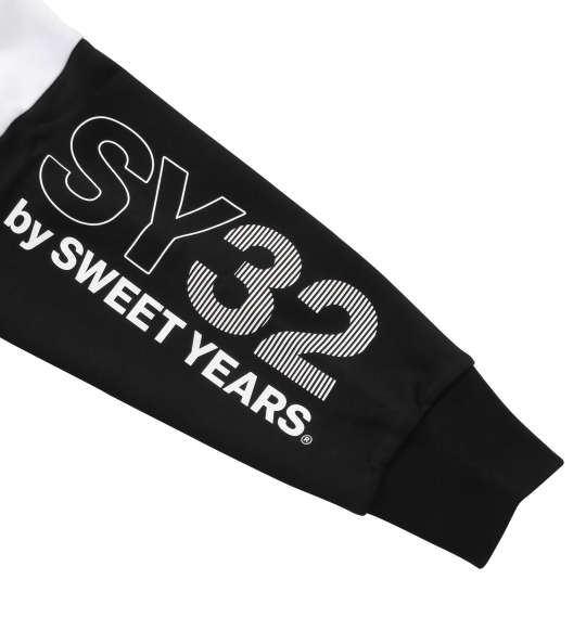 SY32 by SWEET YEARS エクスチェンジフルジップパーカー ブラック