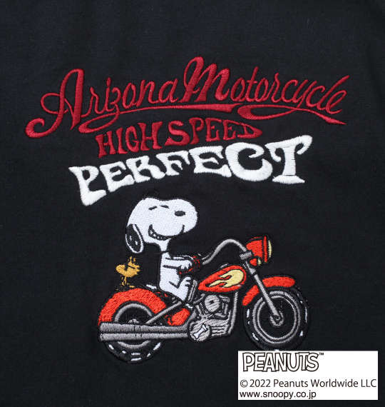 FLAGSTAFF×PEANUTS スヌーピーコラボ長袖Tシャツ ブラック