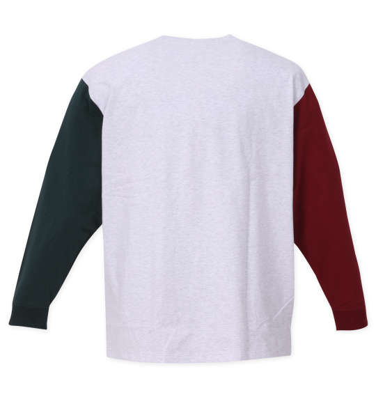 BEN DAVIS ポケット付クレイジー長袖Tシャツ アッシュ