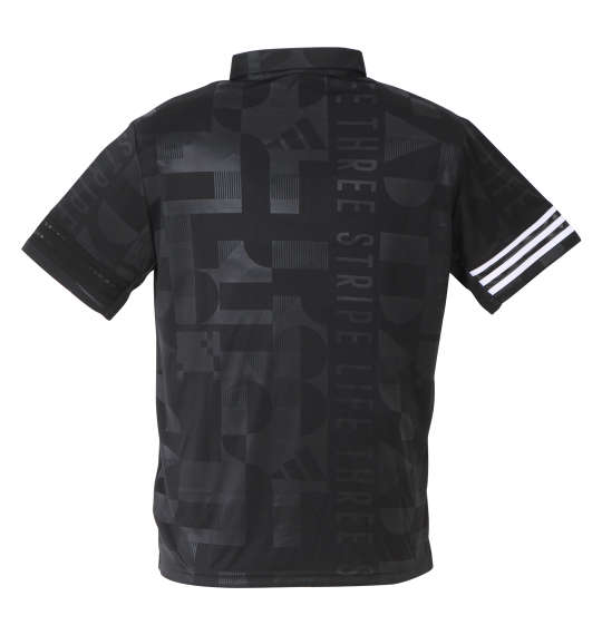 adidas golf エンボスプリント半袖B.Dシャツ ブラック