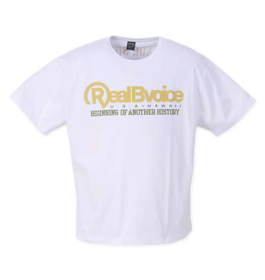 RealBvoice COLLEGE WORK BOX HYBRID半袖Tシャツ ホワイト