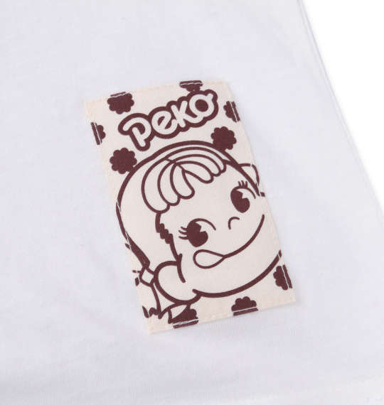 PeKo&PoKo ビッグプリント半袖Tシャツ ホワイト