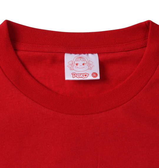 PeKo&PoKo プリント半袖Tシャツ レッド