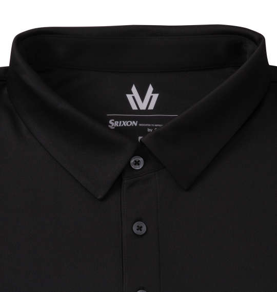 SRIXON カラーブロックプロモデル半袖シャツ ブラック