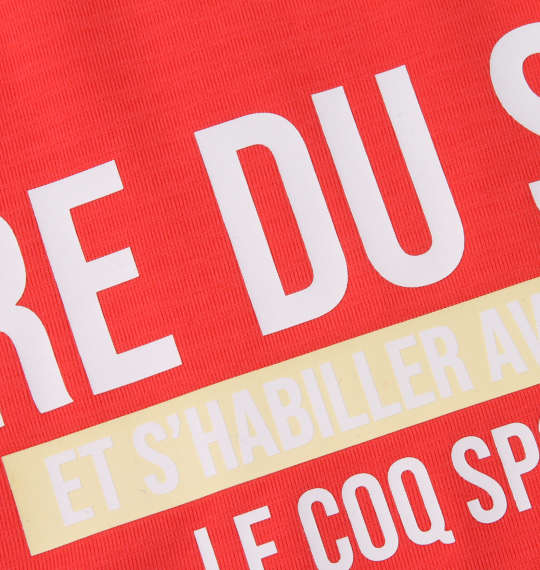 LE COQ SPORTIF サンスクリーン半袖Tシャツ リビングコーラル