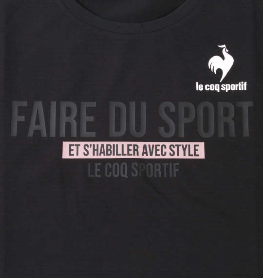 LE COQ SPORTIF サンスクリーン半袖Tシャツ ブラック