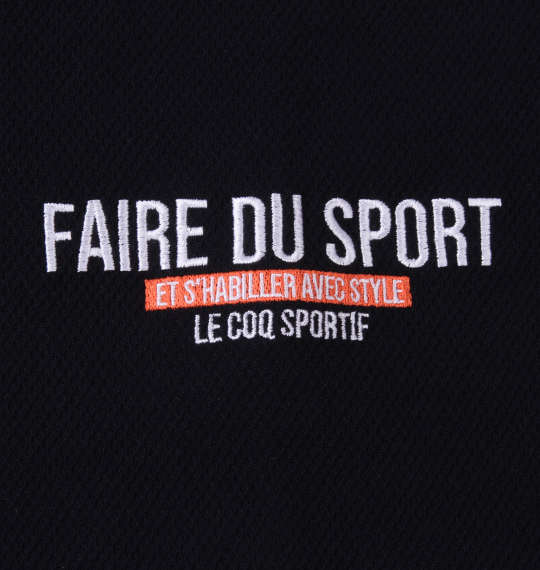 LE COQ SPORTIF クーリストカノコ半袖ポロシャツ ネイビー