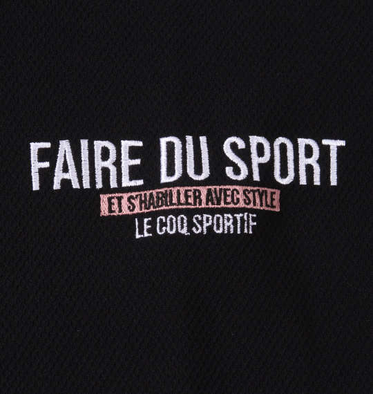 LE COQ SPORTIF クーリストカノコ半袖ポロシャツ ブラック