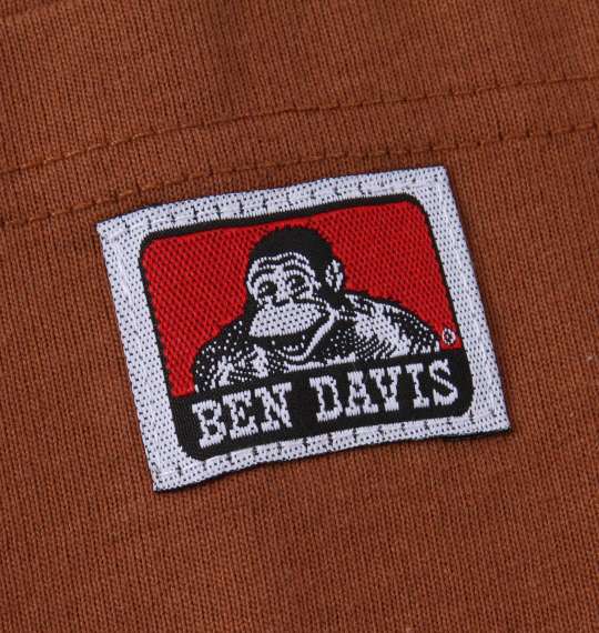 BEN DAVIS BEN'Sポケット半袖Tシャツ ダークキャメル