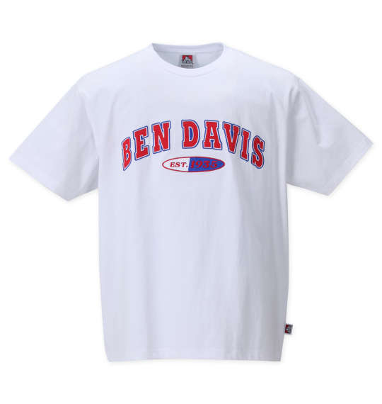 BEN DAVIS スタジアム半袖Tシャツ ホワイト