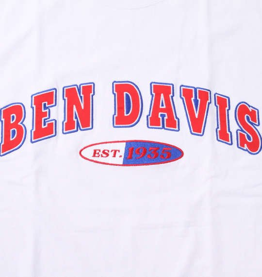 BEN DAVIS スタジアム半袖Tシャツ ホワイト