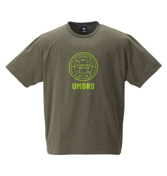 UMBRO コットンライク半袖Tシャツ グレイッシュカーキ