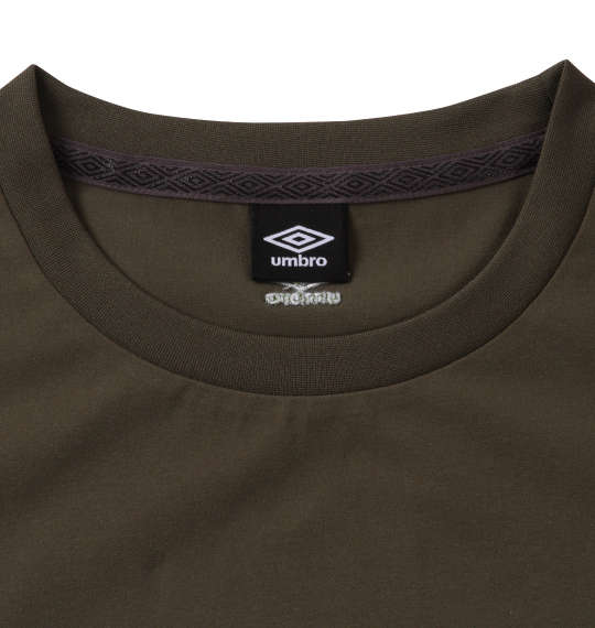 UMBRO コットンライク半袖Tシャツ グレイッシュカーキ