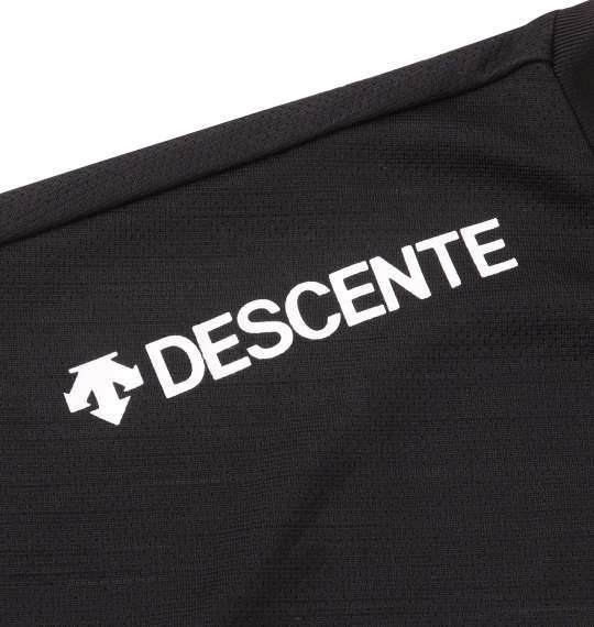 DESCENTE サンスクリーンヘザー半袖Tシャツ ブラック杢