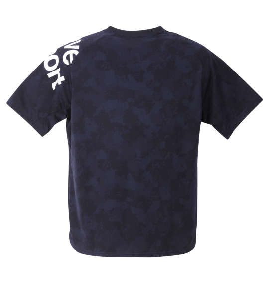 DESCENTE ジャガードグラフィック半袖Tシャツ ネイビー
