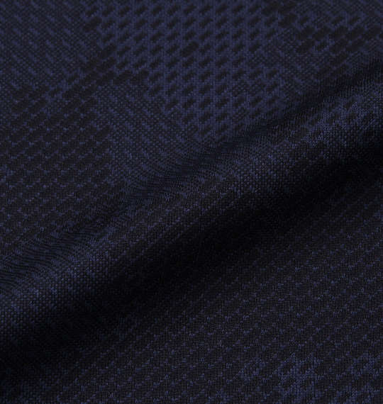 DESCENTE ジャガードグラフィック半袖Tシャツ ネイビー