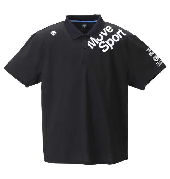 DESCENTE クーリストカノコ半袖ポロシャツ ブラック